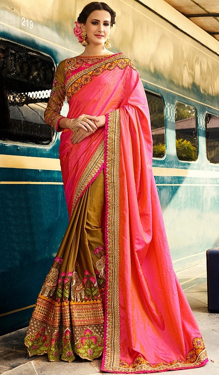 Embroidery Work Designer Saree