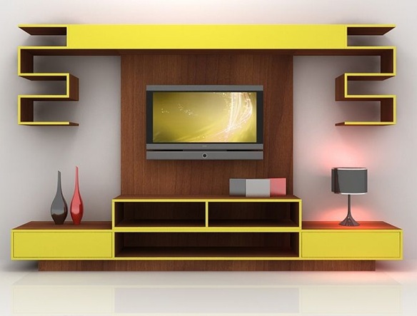TV Showcase Designs For Hall