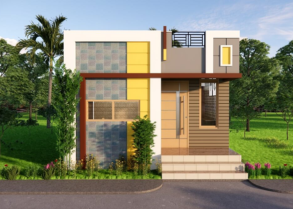 1 Bhk Home Front Design