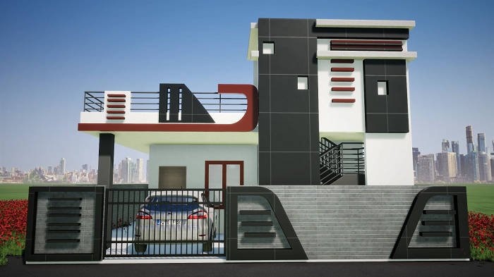 Front Elevation Wall Design