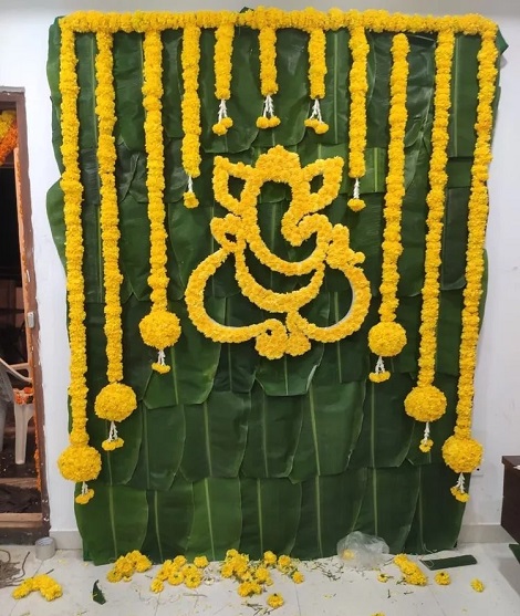 unique gauri ganpati decoration 