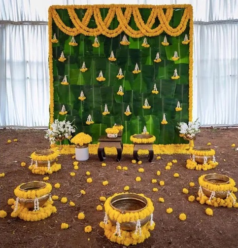 decoration for haldi ceremony 