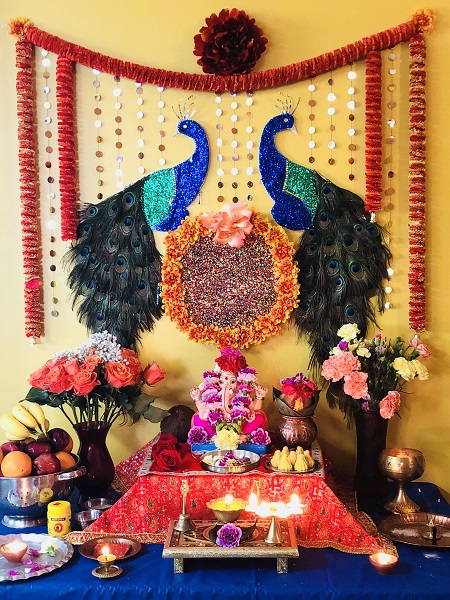 vinayaka chavithi decoration 