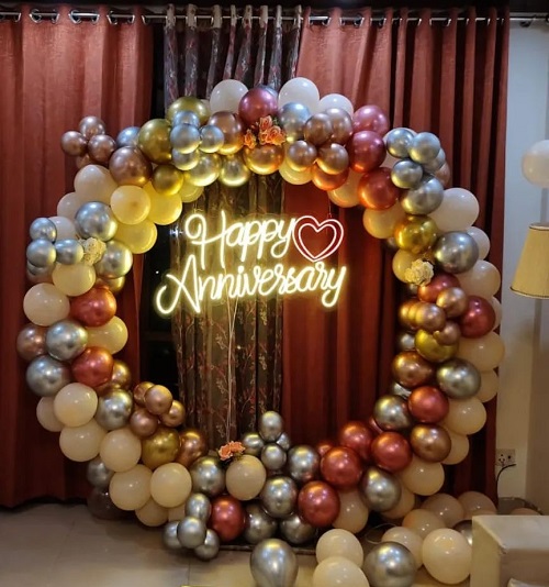 anniversary decoration at home 