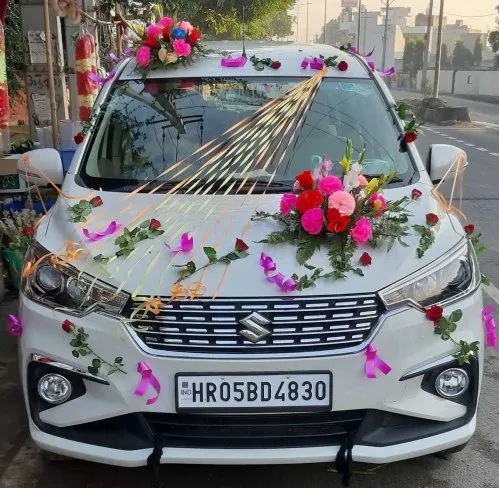 homemade simple car decoration for wedding 