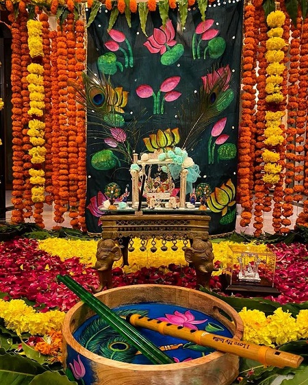krishna jayanthi decoration 