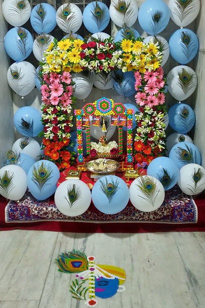 Homemade Janmashtami Decoration at Home Photos