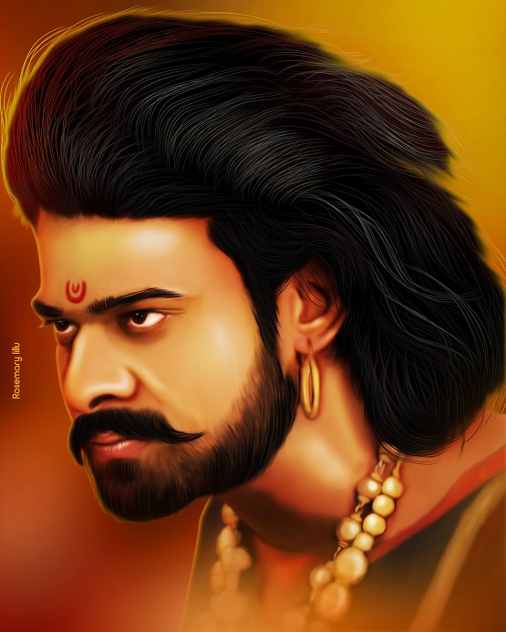 Prabhas Oil Painting Photos