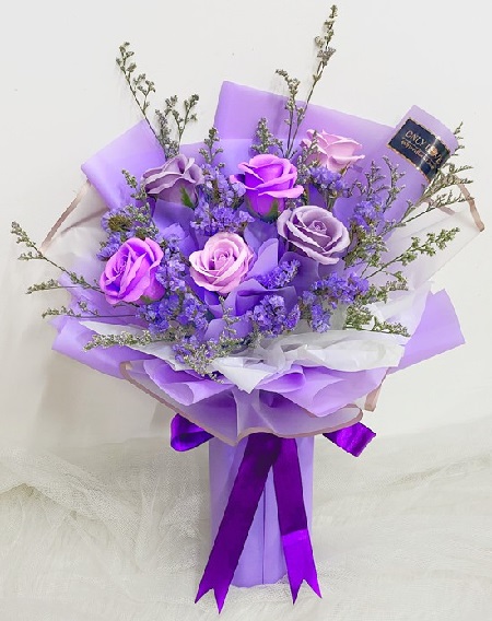 Purple Flower Buke Design