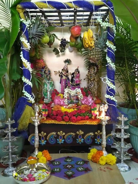 krishna janmashtami home decoration 