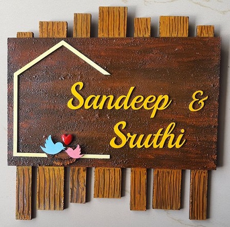 Handmade Name Plate Design