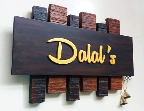 Stylish Name Plate For Home