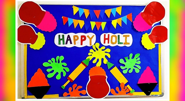 Board Decoration For Holi