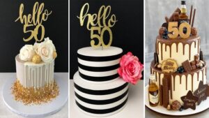 12 Simple 50th Birthday Cake Designs with Pictures In 2023