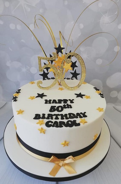 50th Birthday Cake Design