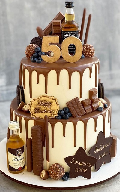 Cake Design Ideas For 50th Birthday