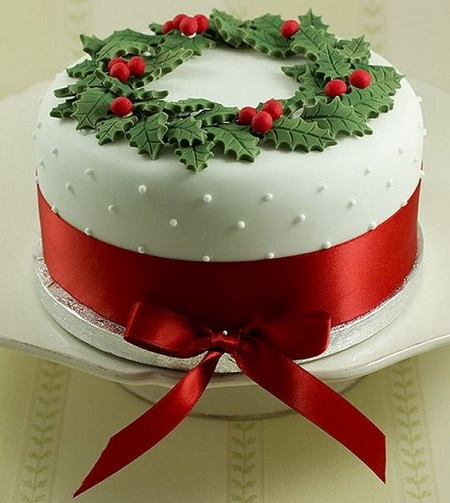 Christmas Decoration On Cake