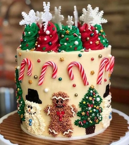 Xmas Decorations For Cakes
