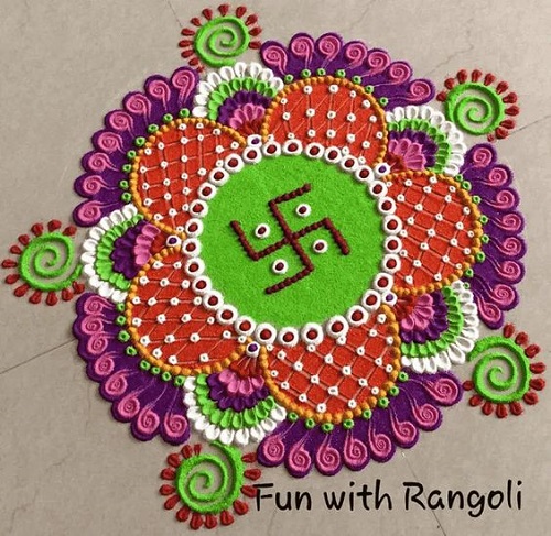 Swastik Sankranthi Rangoli Designs