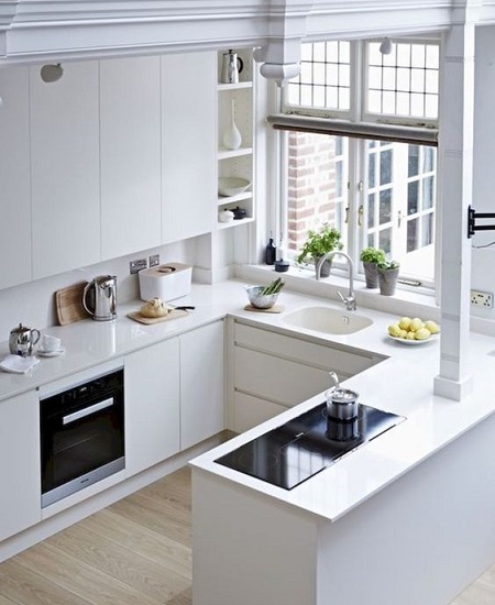Modular Kitchen Design with Window